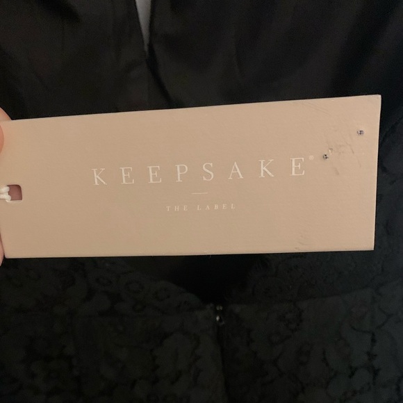 NWT Keepsake The Label Lulus High Roads Black Lace Halter Dress, Womens Size XS - Picture 12 of 14